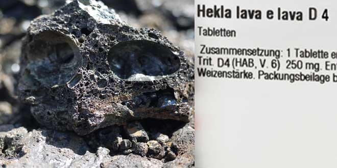 Indikationen des Homöopathikums Hekla lava D4